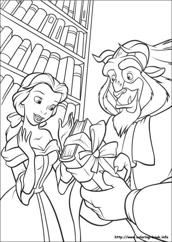 Beauty and the Beast coloring picture